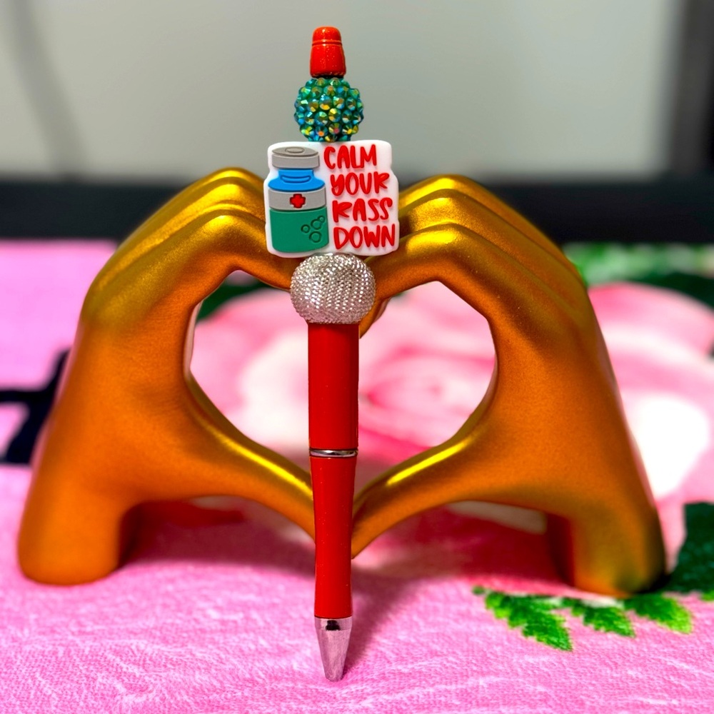 NWT CUSTOM MADE BEADED PEN